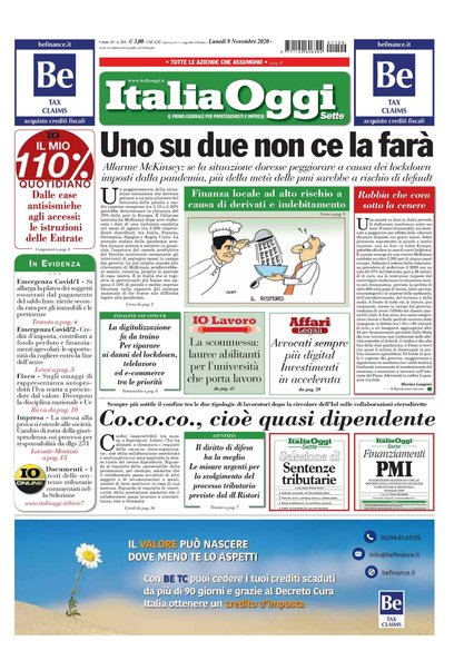 Italia oggi : quotidiano di economia finanza e politica